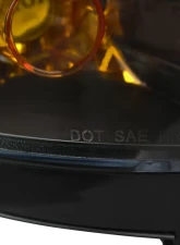 Spec-D LED Bar Dual Halo Projector Headlights (Matte Black Housing/Clear Lens) BMW E38 7-Series 1995-2001                                     - LHP-E3895JM-TM - Image 8