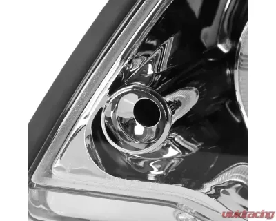 Spec-D Dual Halo Projector Headlights (Chrome Housing/Clear Lens) BMW E46 3-Series 1999-2001 - LHP-E46994-TM