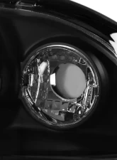 Spec-D Dual Halo Projector Headlights (Matte Black Housing/Clear Lens) BMW E46 3-Series 1999-2001                                     - LHP-E46994JM-TM - Image 5