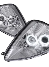 Spec-D Dual Halo Projector Headlights (Chrome Housing/Clear Lens) Mitsubishi Eclipse 2000-2005                                     - LHP-ELP00-ABM - Image 10