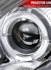 Spec-D Dual Halo Projector Headlights (Chrome Housing/Clear Lens) Mitsubishi Eclipse 2000-2005                                     - LHP-ELP00-ABM - Image 3