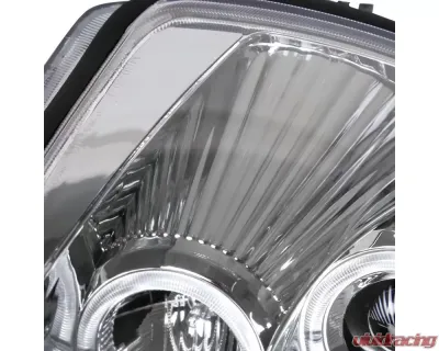 Spec-D Dual Halo Projector Headlights (Chrome Housing/Clear Lens) Mitsubishi Eclipse 2000-2005 - LHP-ELP00-ABM