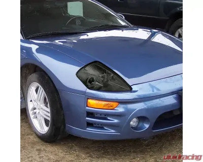 Spec-D Dual Halo Projector Headlights (Chrome Housing/Smoke Lens) Mitsubishi Eclipse 2000-2005 - LHP-ELP00G-ABM