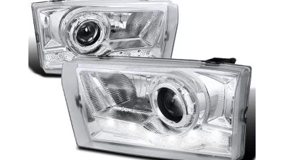Spec-D Projector Headlights w/ SMD LED Light Strip (Chrome Housing/Clear Lens) Ford F-Series | Excursion 1999-2004                                     - LHP-F25099-RS - Image 10
