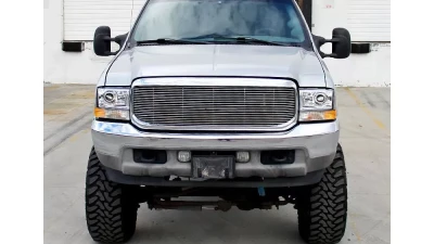 Spec-D Projector Headlights w/ SMD LED Light Strip (Chrome Housing/Clear Lens) Ford F-Series | Excursion 1999-2004                                     - LHP-F25099-RS - Image 3