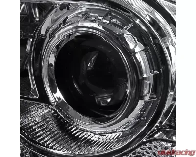 Spec-D Projector Headlights w/ SMD LED Light Strip (Chrome Housing/Clear Lens) Ford F-Series | Excursion 1999-2004 - LHP-F25099-RS