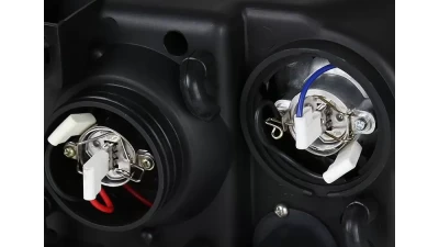 Spec-D Projector Headlights w/ SMD LED Light Strip (Chrome Housing/Clear Lens) Ford F-Series | Excursion 1999-2004                                     - LHP-F25099-RS - Image 9