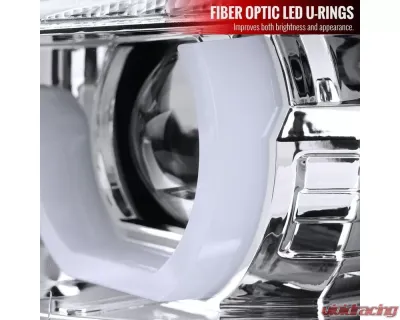 Spec-D Dual U-Bar Projector Headlights w/ LED Turn Signal Lights (Chrome Housing/Clear Lens) BMW F30 3-Series 2012-2015 - LHP-F3012-TM