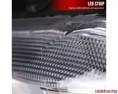 Spec-D Dual U-Bar Projector Headlights w/ LED Turn Signal Lights (Chrome Housing/Clear Lens) BMW F30 3-Series 2012-2015 - LHP-F3012-TM