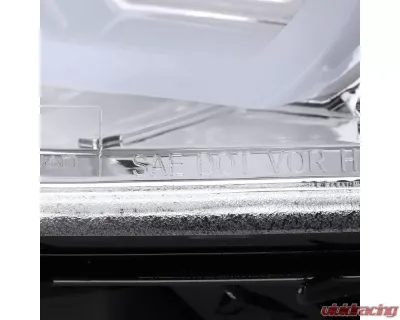 Spec-D Dual U-Bar Projector Headlights w/ LED Turn Signal Lights (Chrome Housing/Clear Lens) BMW F30 3-Series 2012-2015 - LHP-F3012-TM