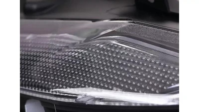 Spec-D Dual U-Bar Projector Headlights w/ LED Turn Signal Lights (Matte Black Housing/Clear Lens) BMW F30 3-Series 2012-2015                                     - LHP-F3012JM-TM - Image 6