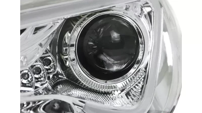 Spec-D Projector Headlights w/ LED Strip & Turn Signal Lights (Chrome Housing/Clear Lens) Scion FR-S | Toyota GT86 2012-2017                                     - LHP-FRS12-TM - Image 3