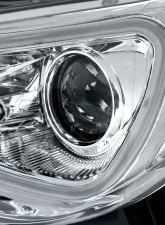 Spec-D Projector Headlights w/ LED Strip & Turn Signal Lights (Chrome Housing/Clear Lens) Scion | Toyota 2012-2017                                     - LHP-FRS12-TM - Image 5