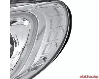 Spec-D Projector Headlights w/ LED Strip & Turn Signal Lights (Chrome Housing/Clear Lens) Scion | Toyota 2012-2017 - LHP-FRS12-TM