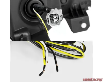 Spec-D Projector Headlights w/ LED Strip & Turn Signal Lights (Chrome Housing/Clear Lens) Scion | Toyota 2012-2017 - LHP-FRS12-TM