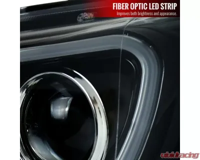 Spec-D Projector Headlights w/ LED Bar & Sequential Turn Signal Lights (Jet Black Housing/Clear Lens) Scion | Toyota 2012-2017 - LHP-FRS12BK-SQ-TM