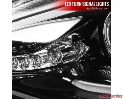 Spec-D Projector Headlights w/ LED Bar & Turn Signal Lights (Jet Black Housing/Clear Lens) Scion | Toyota 2012-2017 - LHP-FRS12BK-TM