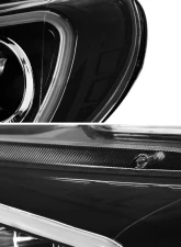 Spec-D Projector Headlights w/ LED Bar & Turn Signal Lights (Jet Black Housing/Clear Lens) Scion | Toyota 2012-2017                                     - LHP-FRS12BK-TM - Image 6