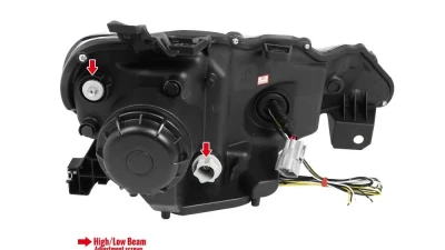 Spec-D LED Bar Projector Headlights w/ LED Turn Signal Lights (Jet Black Housing/Clear Lens) Scion FR-S | Toyota GT86 2012-2017                                     - LHP-FRS12BK-TM - Image 9