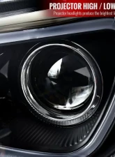 Spec-D Projector Headlights w/ LED Light Bar & Sequential Turn Signal Lights (Matte Black Housing/Clear Lens) Scion | Toyota 2012-2017                                     - LHP-FRS12JM-SQ-TM - Image 4