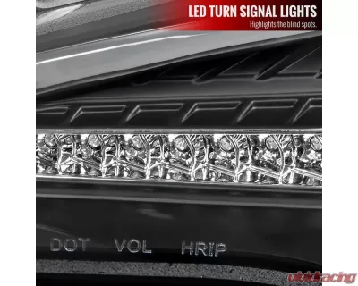 Spec-D Projector Headlights w/ LED Bar & Turn Signal Lights (Matte Black Housing/Clear Lens) Scion | Toyota 2012-2017 - LHP-FRS12JM-TM