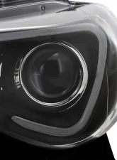 Spec-D Projector Headlights w/ LED Bar & Turn Signal Lights (Matte Black Housing/Clear Lens) Scion | Toyota 2012-2017                                     - LHP-FRS12JM-TM - Image 5