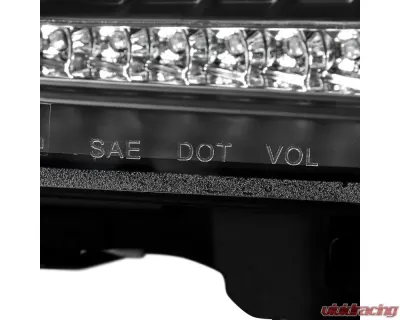 Spec-D Projector Headlights w/ LED Bar & Turn Signal Lights (Matte Black Housing/Clear Lens) Scion | Toyota 2012-2017 - LHP-FRS12JM-TM