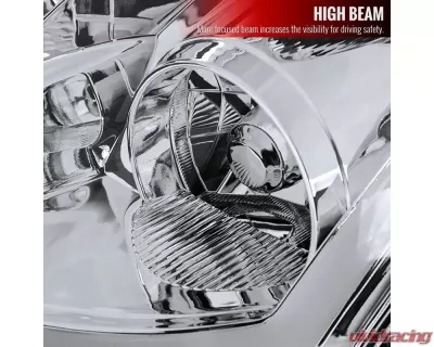 Spec-D Projector Headlights w/ LED Light Bar & Sequential Turn Signal Lights (Chrome Housing/Clear Lens) Infiniti G35 2003-2007 - LHP-G35032-SQ-RS