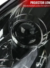 Spec-D LED Bar Projector Headlights w/ Sequential Turn Signals (Chrome Housing/Smoked Lens) Infiniti G35 2003-2007                                     - LHP-G35032G-SQ-RS - Image 5