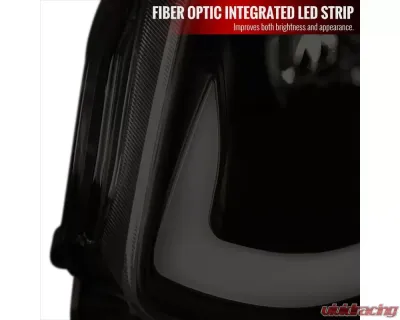 Spec-D LED Bar Projector Headlights w/ Sequential Turn Signals (Black Housing/Smoked Lens) Infiniti G35 2003-2007 - LHP-G35032SM-SQ-RS