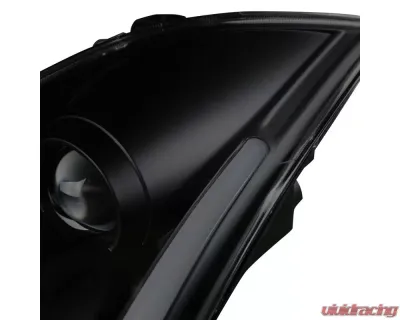 Spec-D LED Bar Projector Headlights w/ Sequential Turn Signals (Black Housing/Smoked Lens) Infiniti G35 2003-2007 - LHP-G35032SM-SQ-RS