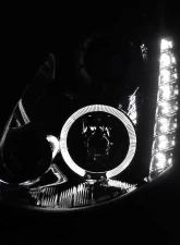 Spec-D Halo Projector Headlights (Chrome Housing/Clear Lens) Infiniti G35 2005-2006                                     - LHP-G35054-TM - Image 2