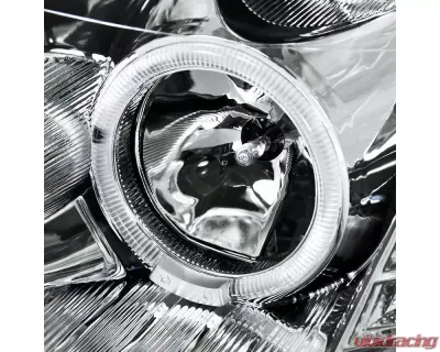 Spec-D Halo Projector Headlights (Chrome Housing/Clear Lens) Infiniti G35 2005-2006 - LHP-G35054-TM