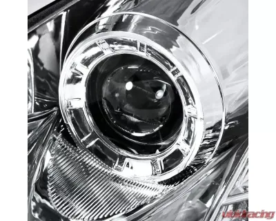 Spec-D Halo Projector Headlights (Chrome Housing/Clear Lens) Infiniti G35 2005-2006 - LHP-G35054-TM