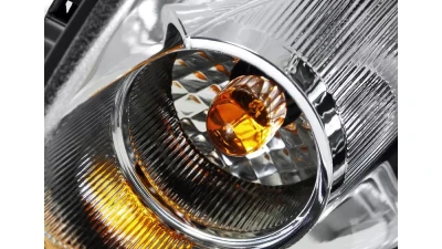 Spec-D Halo Projector Headlights (Chrome Housing/Clear Lens) Infiniti G35 2005-2006                                     - LHP-G35054-TM - Image 8