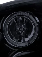 Spec-D Dual Halo Projector Headlights (Glossy Black Housing/Smoked Lens) Volkswagen Jetta | Golf | Rabbit 2006-2010                                     - LHP-GLF05G-TM - Image 3