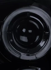 Spec-D Dual Halo Projector Headlights (Glossy Black Housing/Smoked Lens) Volkswagen Jetta | Golf | Rabbit 2006-2010                                     - LHP-GLF05G-TM - Image 4