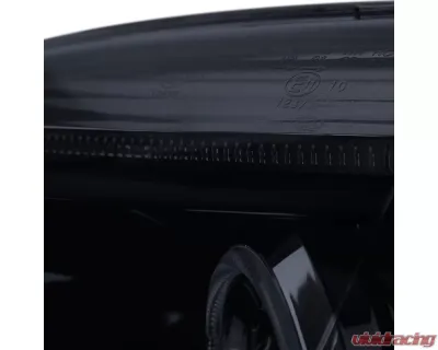 Spec-D Dual Halo Projector Headlights (Glossy Black Housing/Smoked Lens) Volkswagen Jetta | Golf | Rabbit 2006-2010 - LHP-GLF05G-TM