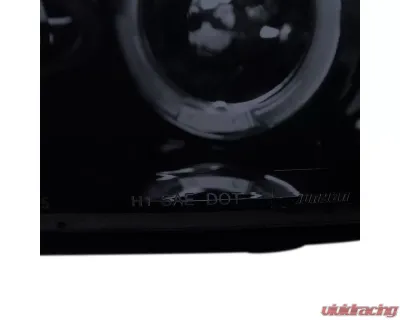 Spec-D Dual Halo Projector Headlights (Glossy Black Housing/Smoked Lens) Volkswagen Jetta | Golf | Rabbit 2006-2010 - LHP-GLF05G-TM