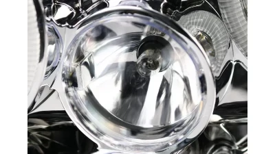 Spec-D Dual Halo Projector Headlights (Chrome Housing/Clear Lens) Volkswagen Golf | Cabrio 1993-1998                                     - LHP-GLF92-TM - Image 6