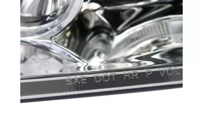 Spec-D Dual Halo Projector Headlights (Chrome Housing/Clear Lens) Volkswagen Golf | Cabrio 1993-1998                                     - LHP-GLF92-TM - Image 7