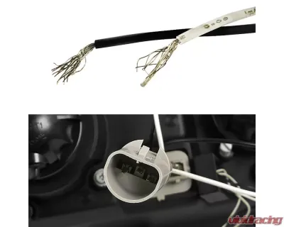 Spec-D Dual Halo Projector Headlights (Chrome Housing/Clear Lens) Volkswagen Golf | Cabrio 1993-1998 - LHP-GLF92-TM