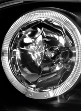 Spec-D Dual Halo Projector Headlights (Matte Black Housing/Clear Lens) Volkswagen Golf | Cabrio 1993-1998                                     - LHP-GLF92JM-TM - Image 3