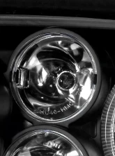 Spec-D Dual Halo Projector Headlights (Matte Black Housing/Clear Lens) Volkswagen Golf | Cabrio 1993-1998                                     - LHP-GLF92JM-TM - Image 5