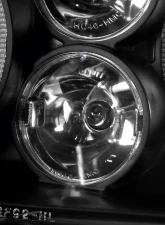 Spec-D Dual Halo Projector Headlights (Matte Black Housing/Clear Lens) Volkswagen Golf | Cabrio 1993-1998                                     - LHP-GLF92JM-TM - Image 6