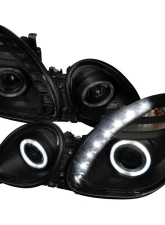 Spec-D Halo Projector Headlights w/ LED Light Strip (Black Housing/Smoke Lens) Lexus GS300 | GS400 | GS430 1998-2005                                     - LHP-GS30098SM-RS - Image 10