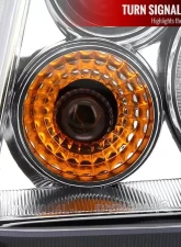 Spec-D Dual Halo Projector Headlights w/ LED Light Strip (Chrome Housing/Clear Lens) Volkswagen Jetta | Bora 1999-2005                                     - LHP-JET99-RS - Image 5