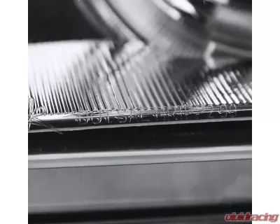 Spec-D Dual Halo Projector Headlights w/ LED Light Strip (Chrome Housing/Clear Lens) Volkswagen Jetta | Bora 1999-2005 - LHP-JET99-RS