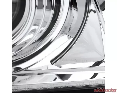 Spec-D LED Bar Projector Headlights (Chrome Housing/Clear Lens) Ford Mustang 2005-2009 - LHP-MST05-G2-TM