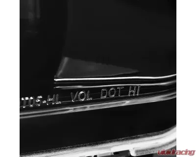 Spec-D Halo Projector Headlights (Jet Black Housing/Clear Lens) Ford Mustang 2005-2009 - LHP-MST05BK-TM